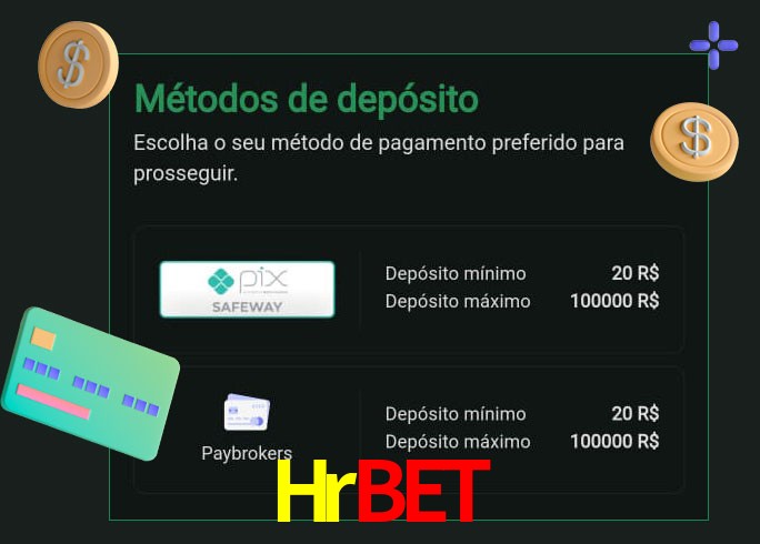 O cassino Hrbet oferece uma grande variedade de métodos de pagamento